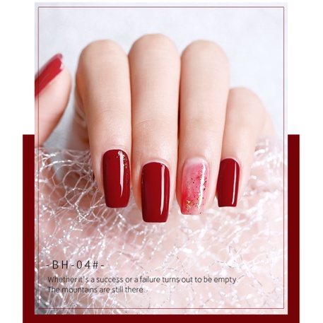 Sơn gel AS dùng máy hơ gel sơn móng tay gel sơn nail tone đỏ truyền thống đỏ son đỏ rượu vang đỏ đô NAIL SUZY mã BH 15ml