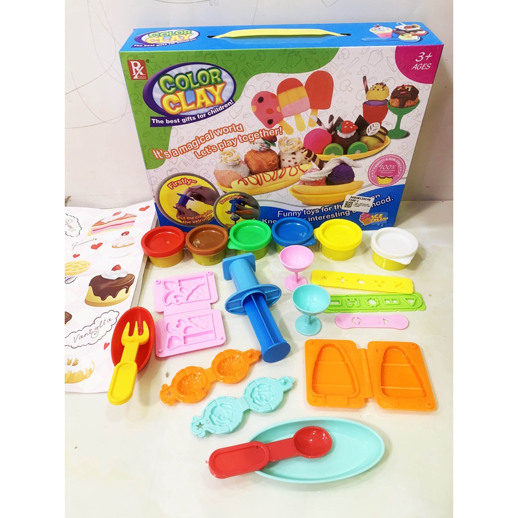 Đất nặn có khuôn, vỉ heo làm mì đất sét, máy làm mì kem bánh