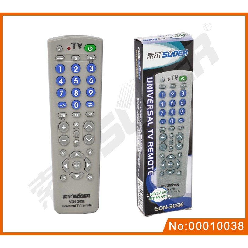 REMOTE ĐIỀU KHIỂN TIVI ĐA NĂNG SUDER-SON 303E-Điện tử Alex-tặng kèm pin