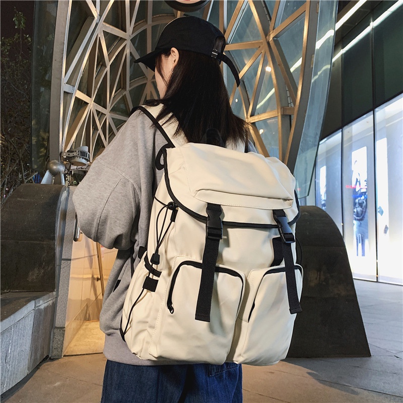 Balo Du Lịch Nam Nữ Unisex Basic Đi Học Đi Chơi Ulzzang Size Lớn Vừa Laptop 15.6 Inch Bl04