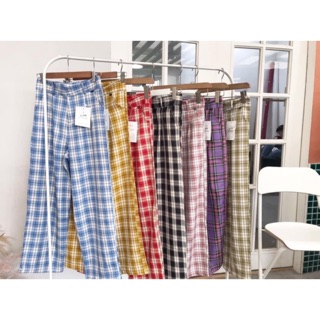 QUẦN KẺ CULOTTES CARO ỐNG RỘNG FULL MÀU