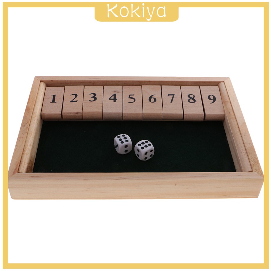 Bộ Đồ Chơi Board Game Shut The Box Kèm 2 Xúc Xắc Cho Người Lớn