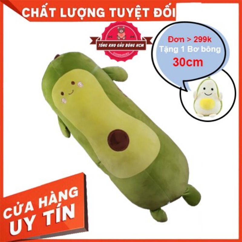 MUA 1 LỚN TẶNG 1 NHỎ ]Gấu BôngGối ôm quả bơ nhiều size vải cao cấp