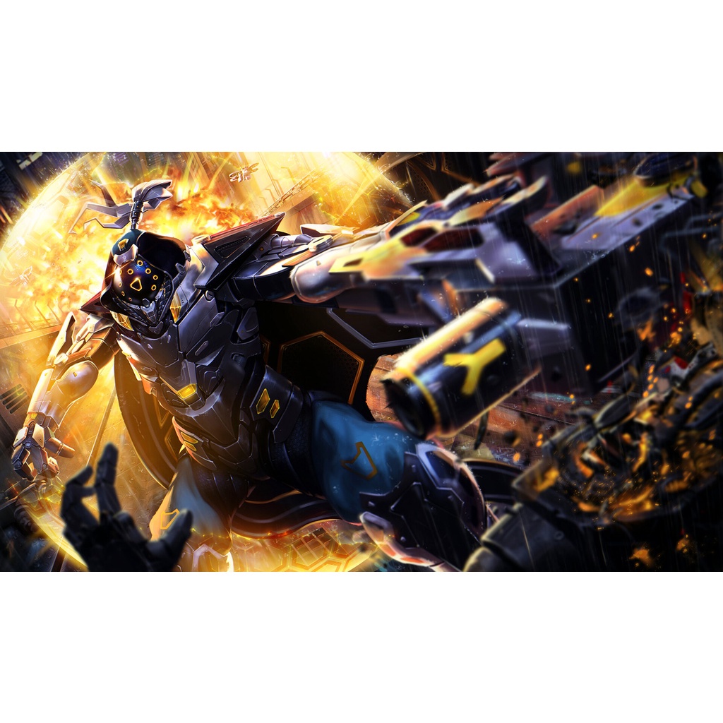 Poster A3, A4, A5 dán tường League of Legends, decal trang trí có keo JAX - Mẫu 2, nhận in theo yêu cầu
