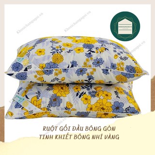 Ruột gối đầu 💖freeship💖 bông gòn cao cấp vanda mẫu hoa nhí vàng