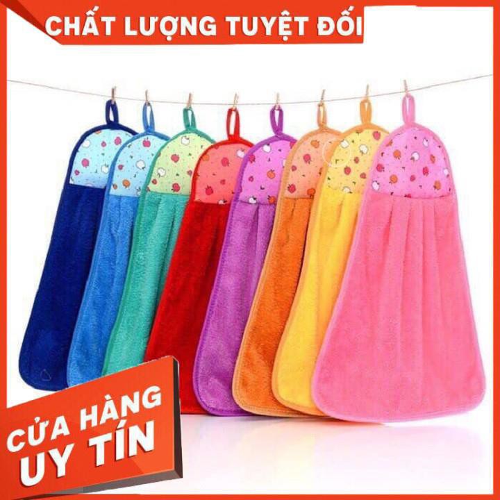 Khăn lau tay nhà bếp siêu thấm có móc treo