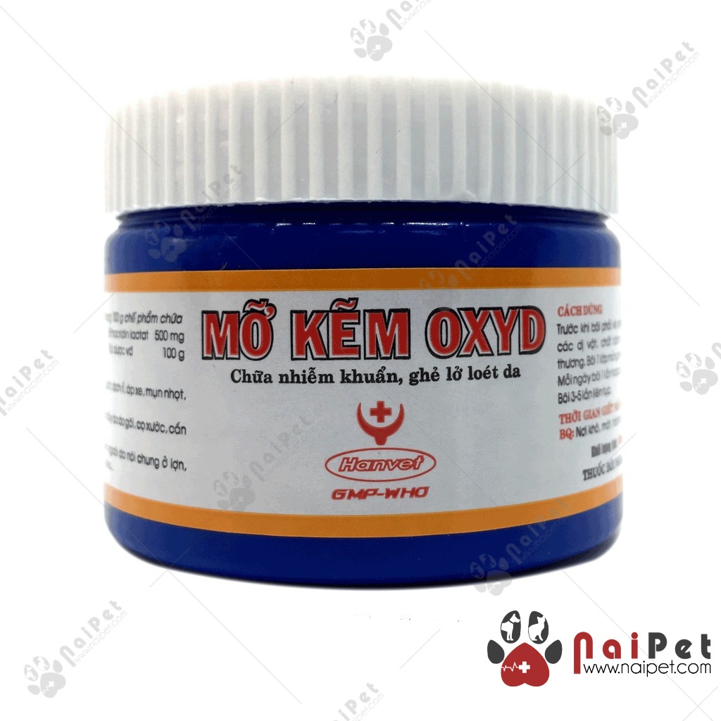 Thuốc Chữa Nhiễm Khuẩn Ghẻ Lở Loét Da Mỡ Kẽm Oxyd 100g