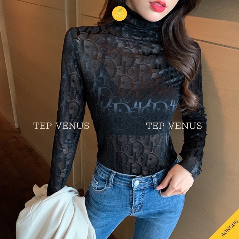 [CAO CẤP] Áo Nhũ Dài Tay, Áo Giữ Nhiệt Nữ Nhữ D.I.O.R Sang Chảnh Phong Cách Hàn Quốc Tep Venus