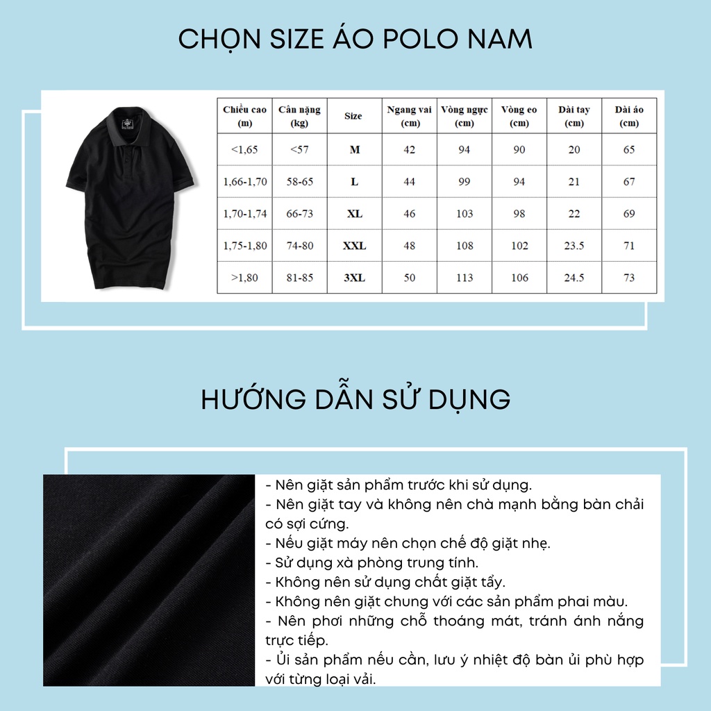 Áo polo nam ADINO màu đen phối viền chìm vải cotton co giãn dáng công sở slimfit trẻ trung AP80