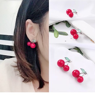 bông tai 2 quả cherry lớn xinh xắn