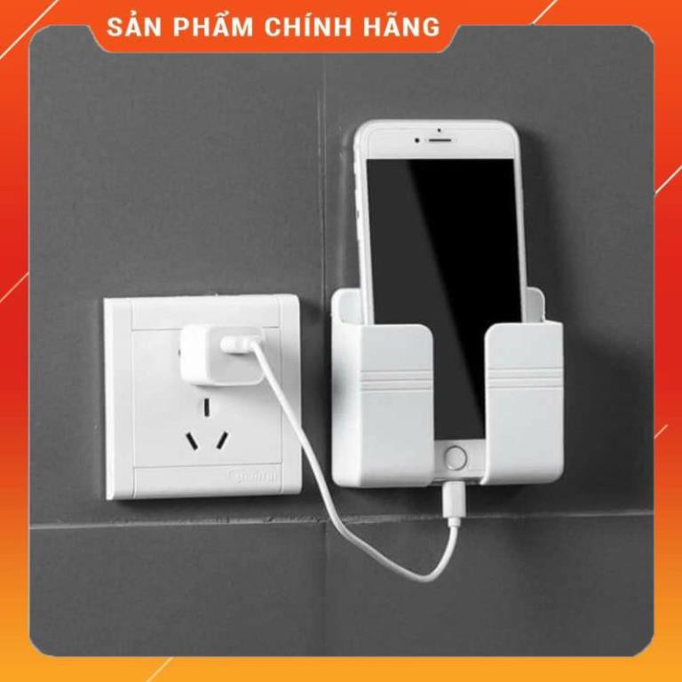 [ HÀNG SIÊU TỐT]  KỆ DÁN TƯỜNG ĐỂ ĐIỆN THOẠI KIÊM GIÁ ĐỠ SẠC | BigBuy360 - bigbuy360.vn