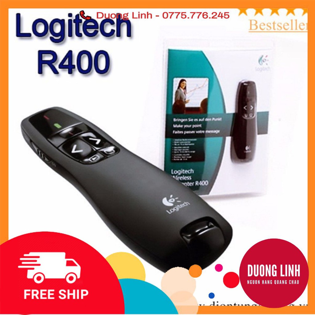 Bút Trình Chiếu Logitech Presenter R400