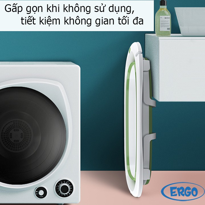 [Mã 267FMCGSALE giảm 8% đơn 500K] Chậu tắm gấp gọn Ergo chính hãng dùng cho em bé từ 0 đến 5 tuổi