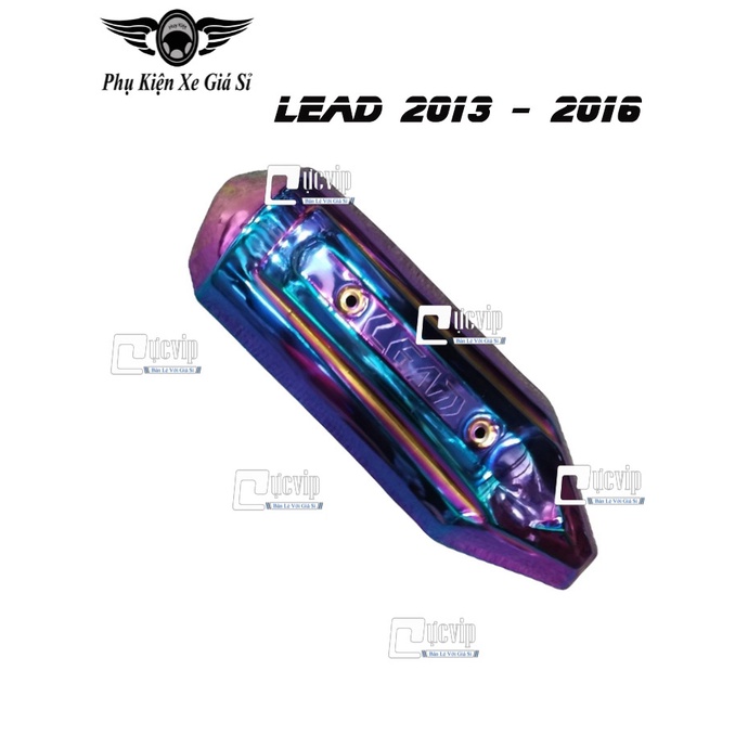[Giá Siêu Rẻ] Ốp Che Pô Lead 2013 - 2016 Inox 304 Xi Titan 7 Màu (Hàng Cao Cấp) 4671
