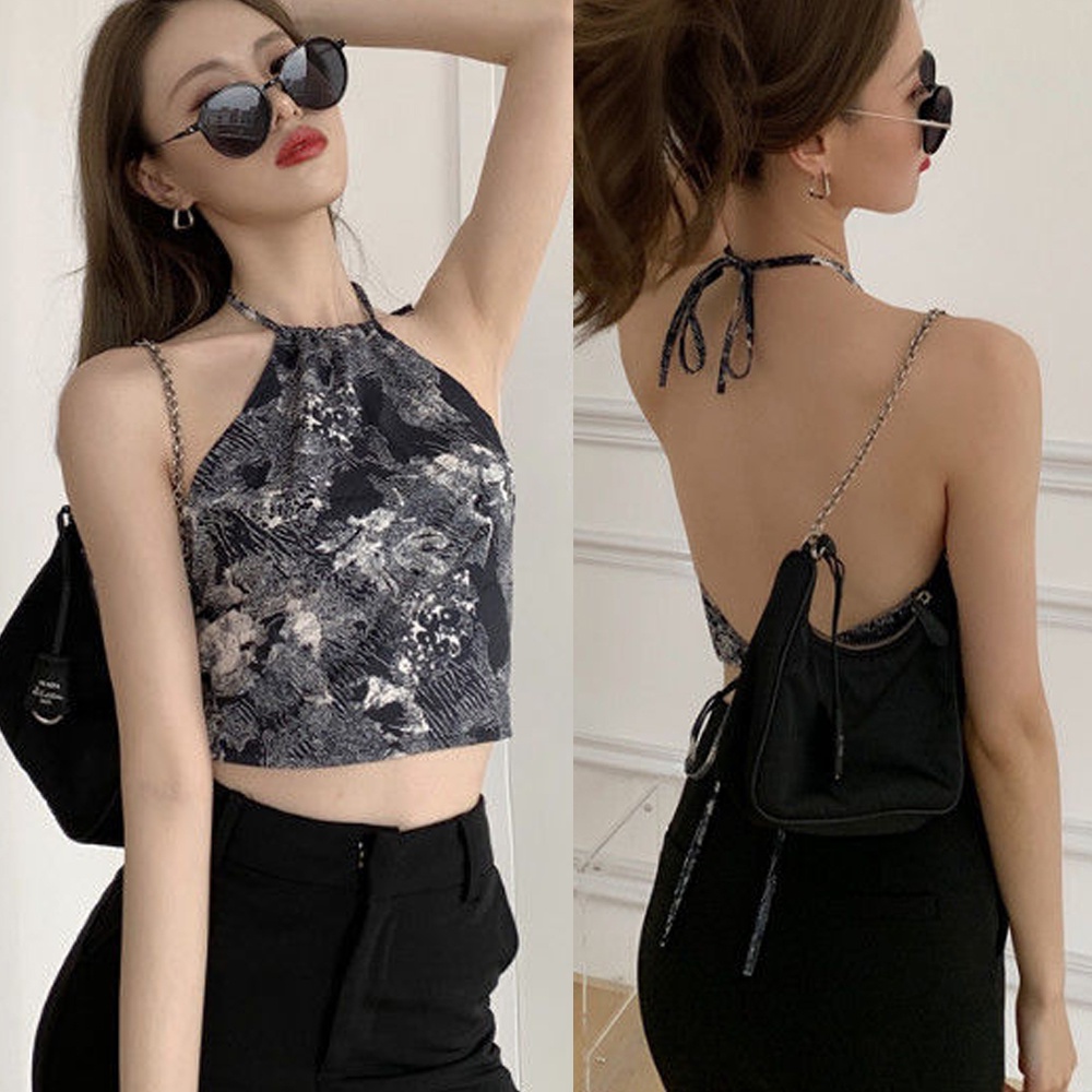 Áo Tank Top màu đen thiết kế quyến rũ cho phái nữ