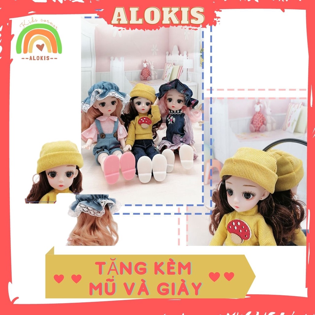 Búp Bê Bjd, Barbi, Elsa, Loli, Xinyi Có Khớp Nối Cao 30cm Dễ Thương Cute Làm Quà Tặng Cho Bé Gái