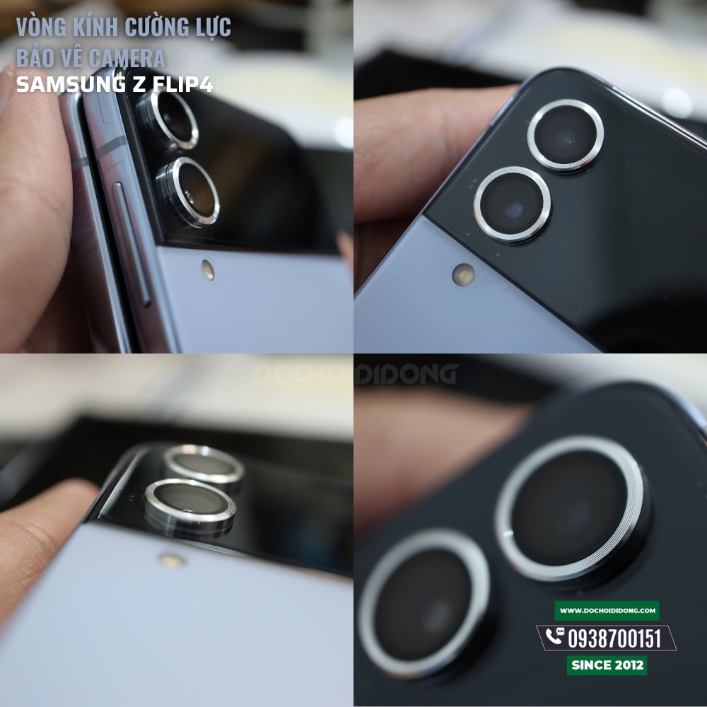 Vòng kính cường lực bảo vệ camera cho Samsung Z Flip4 ZACASE