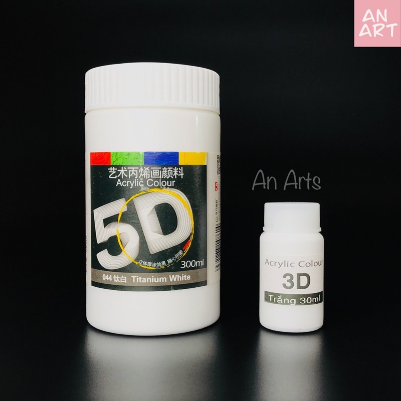Màu Acrylic 3D , 5D 30ml Custom Giày, Vải, Túi, Vẽ Lên Tranh Giấy, Vải Toan