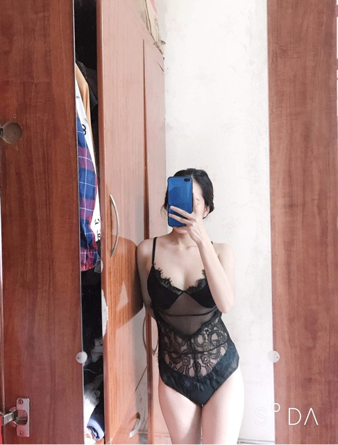 Bodysuit ren lưới sexy, không lót ngực (Ảnh thật) | BigBuy360 - bigbuy360.vn