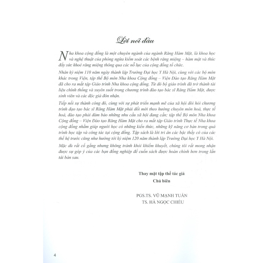Sách - Thực Tế Nha Khoa Cộng Đồng (Dùng Cho Sinh Viên Răng Hàm Mặt)