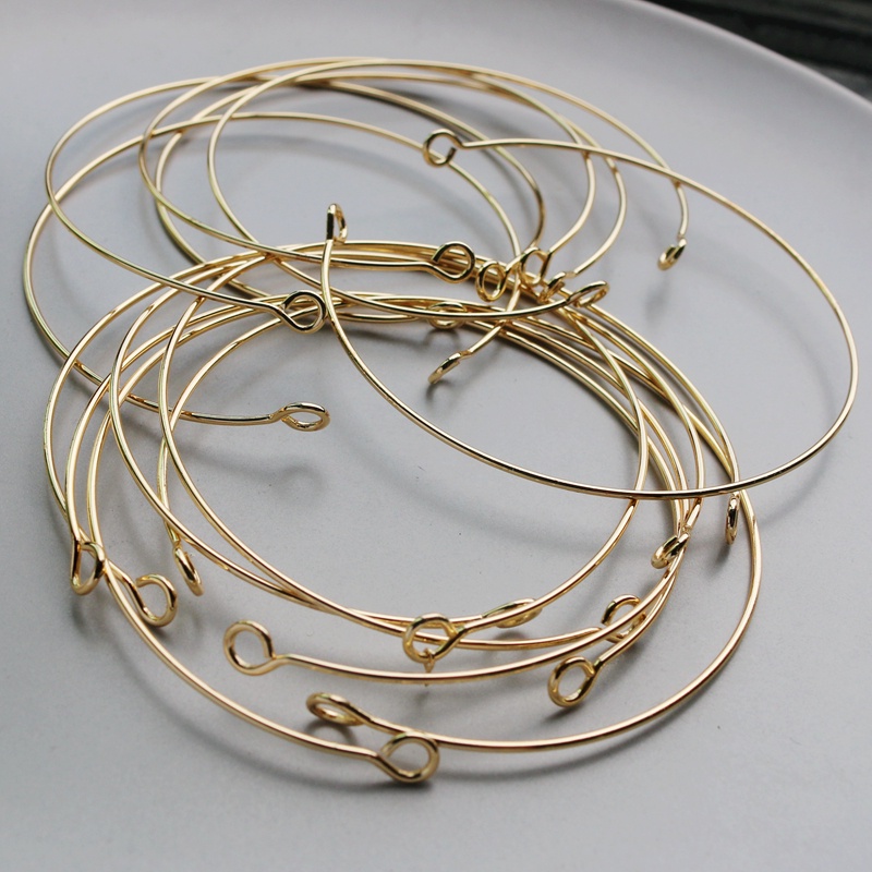 Vòng Tay Đồng 9 Hạt Tự Làm Thủ Công 1.2 * 60mm