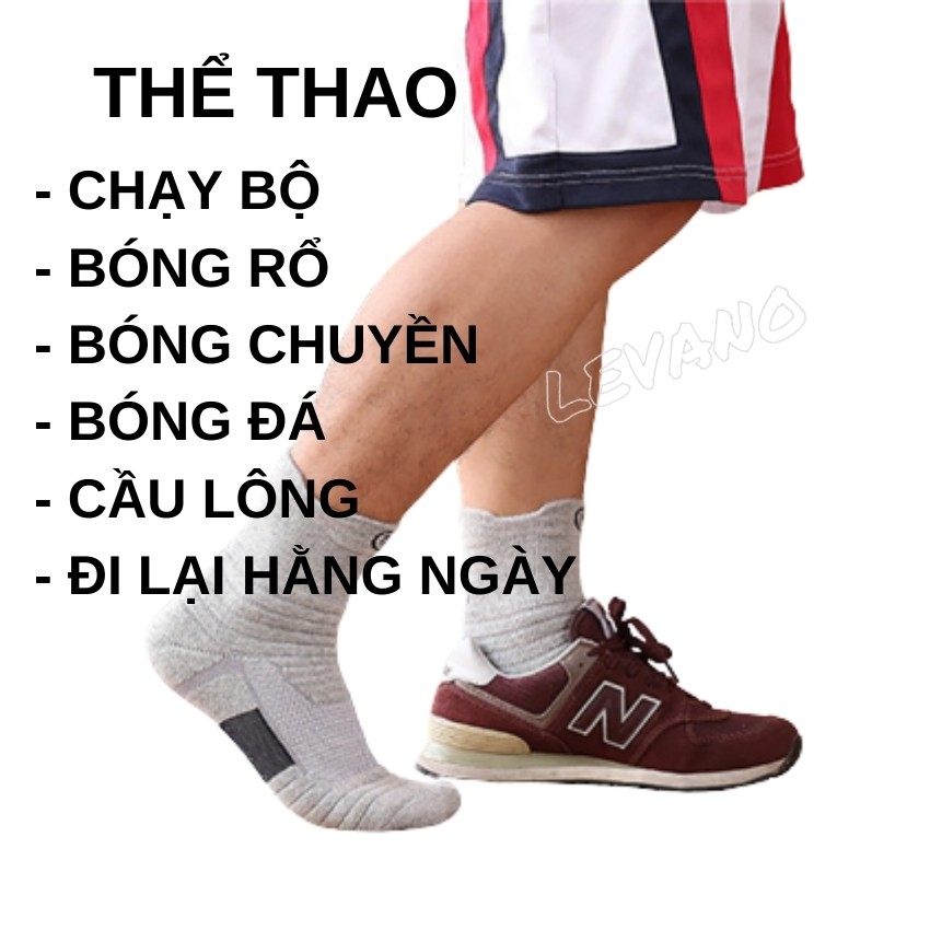 Tất nam cao cổ công sở LEVANO chất liệu cotton co giãn 4 chiều hút ẩm hạn chế thối chân SIZE 35-45 T010