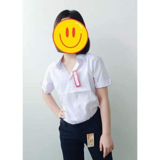 Áo Sơ Mi Học Sinh Nữ hình thật 100%