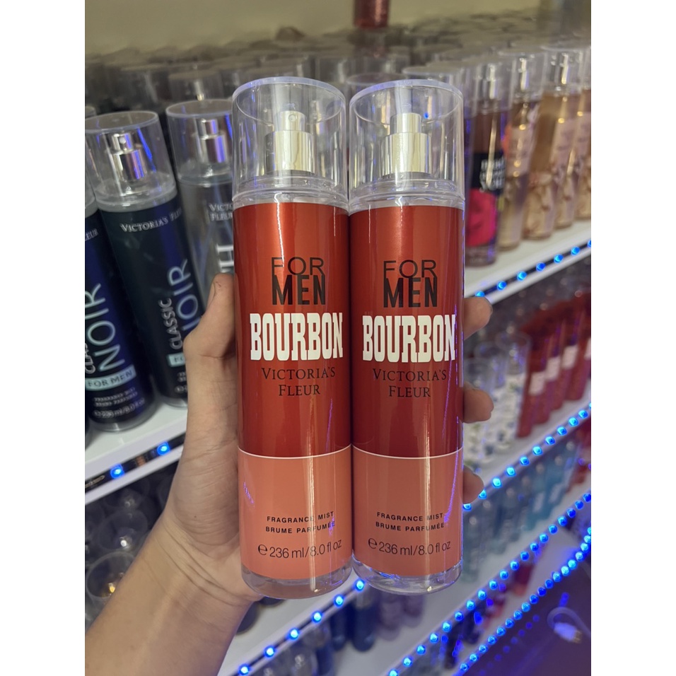 Body mist, Xịt thơm cho nam Bourbon 236ml Nam Tính, Lịch lãm