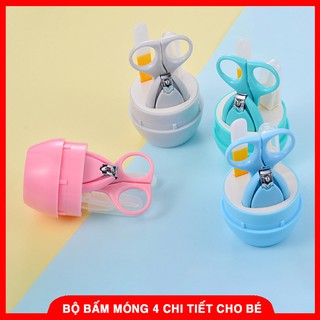 Bộ Dụng Cụ Cắt Móng Cho Trẻ Em 4 Chi Tiết - Bấm Móng Tay Bé - SP000662