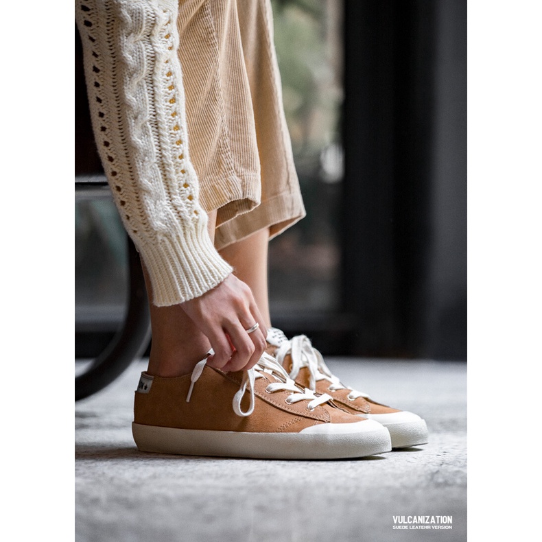 Giày thể thao MADEN da lộn cổ thấp thời trang cho nam