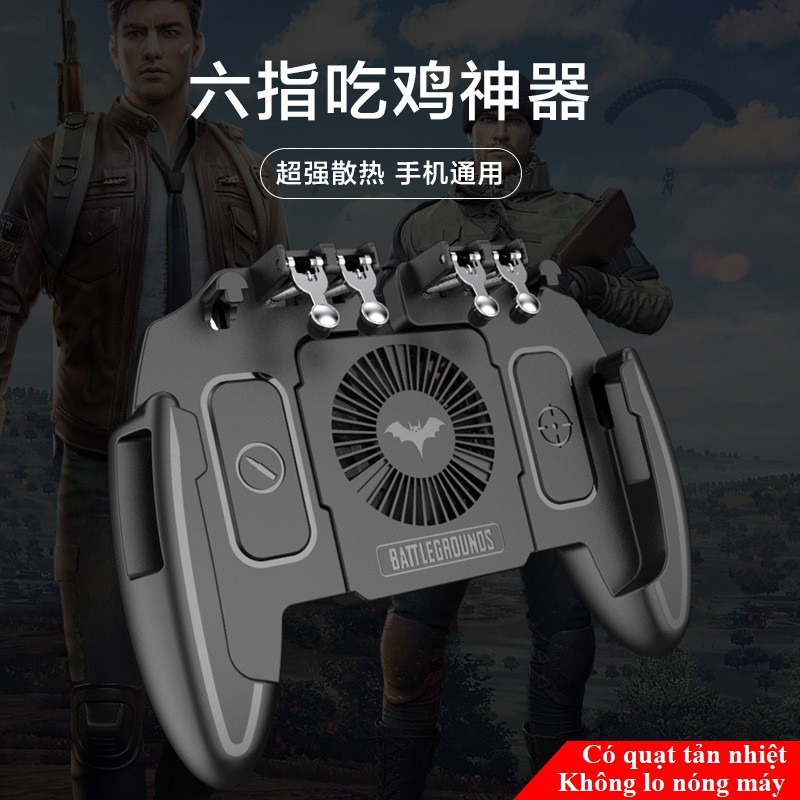 TAY CẦM CHƠI PUBG ️🥊SIÊU HOT-CHIẾN GAME MƯỢT️🥊-Có tản nhiệt tối ưu 6 ngón cho điện thoại PUBG/ROS/FF