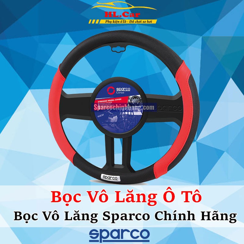 Bọc Vô Lăng Ô Tô - Bọc Vô Lăng Sparco Chính Hãng Size 38, Full Mẫu Dáng Thể Thao Cực Đẹp