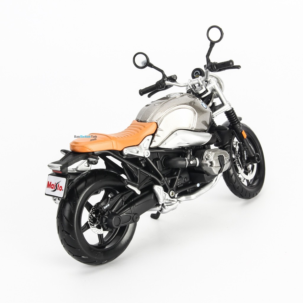 Mô hình mô tô BMW R Nine T Scramber 1:12 Maisto Gray