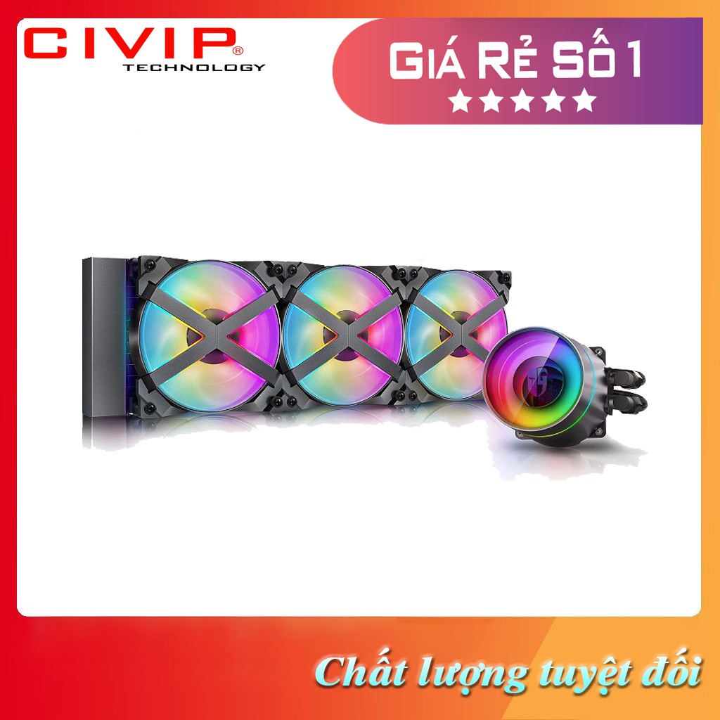 Tản nhiệt nước Deepcool Castle 360EX RGB - Hàng Chính Hãng