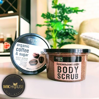 Tẩy Da Chết Toàn Thân Organic Coffee & Sugar Body Scrub Nga (250ml)