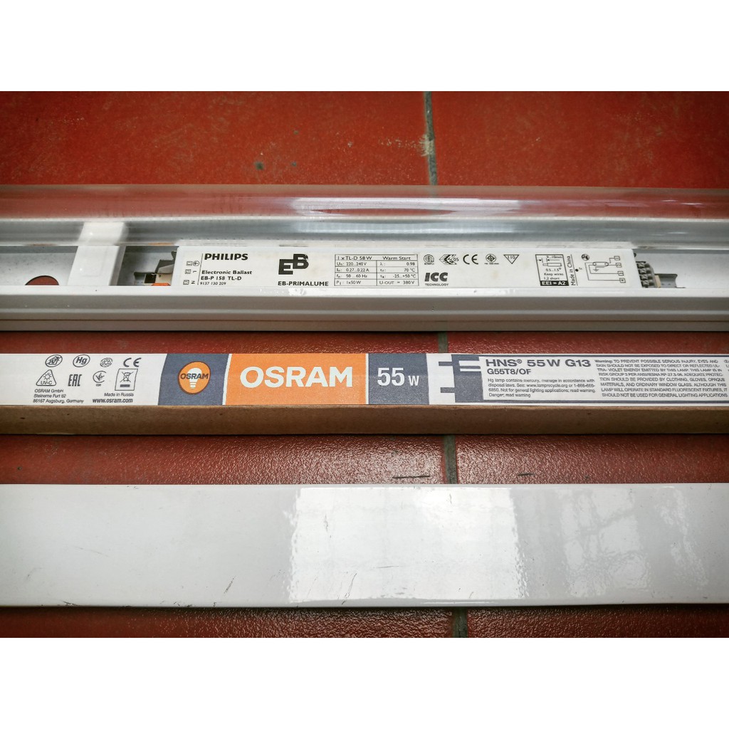 (SALE) Bộ đèn diệt khuẩn UV 55W Osram dài 90cm