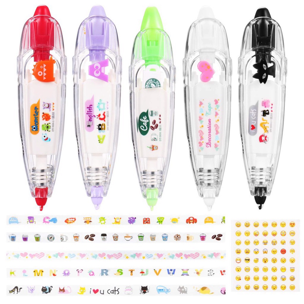 Bút Vẽ Kẹo STICKER - Bút Vẽ Họa Tiết Trang Trí Tập Vở21 Chủ Đề
