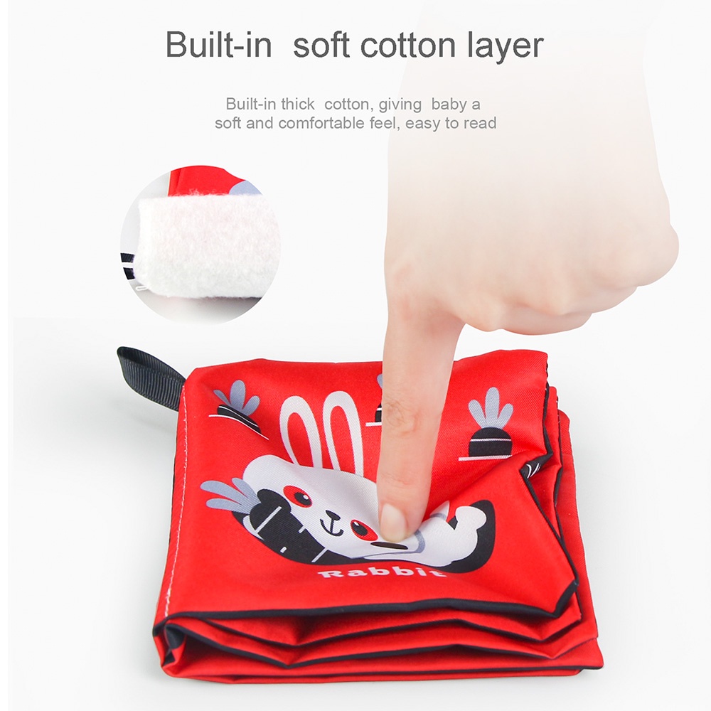 Sách vải mềm coolplay sử dụng tiếng anh chủ đề động vật cho bé