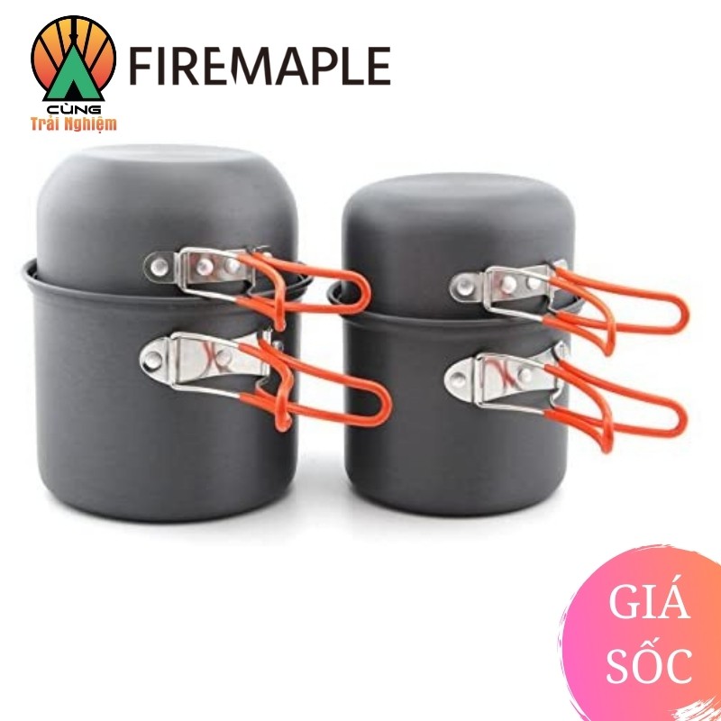 [CHÍNH HÃNG] COMBO Nồi Nấu Ăn 4 Trong 1 Fire Maple FMC-208 Gọn Nhẹ Tiện Lợi Chuyên Dụng Cho Du Lịch, Dã Ngoại Cắm Trại