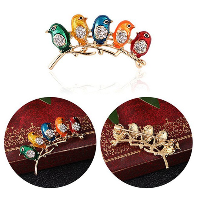 Trâm cài thiết kế hình chú chim gợi cảm
