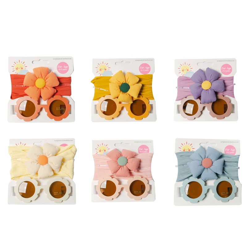 Set 2 Băng Đô Hoa Dành Cho Bé Gái