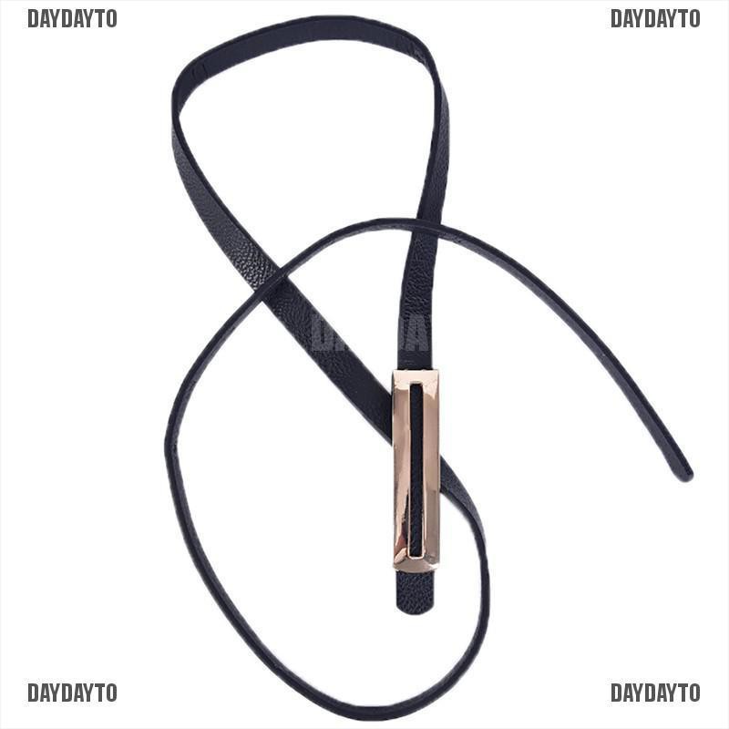 Daydayto Thắt Lưng Da PU Dáng Ôm Sáng Bóng Mỏng Truy Cập Cho Nữ