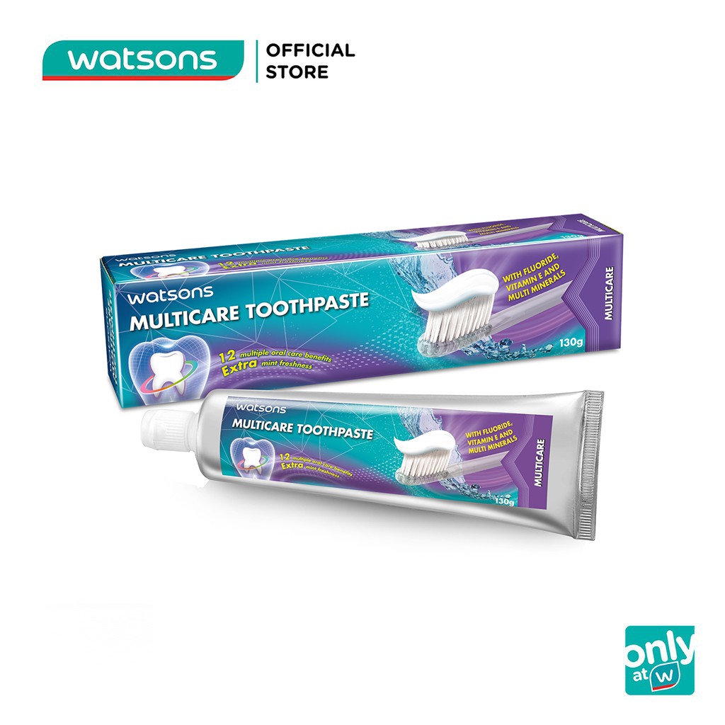 Kem Đánh Răng Watsons Multicare Toothpaste Hương Bạc Hà 130g