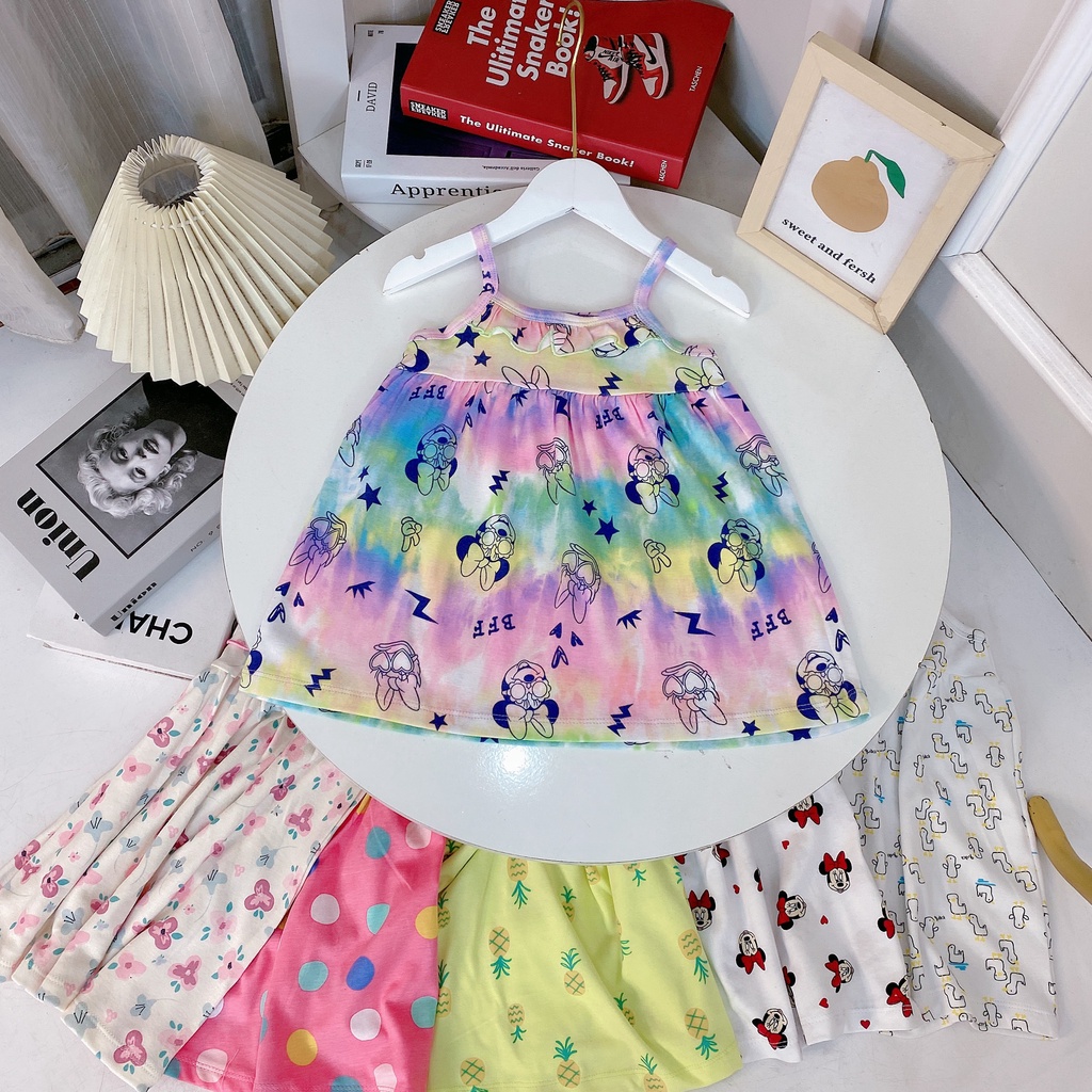 ✔️8-20kg✔️ Váy 2 dây xuất nhật bèo ngực xinh xắn cho bé gái 8-20kg BẢNG 2