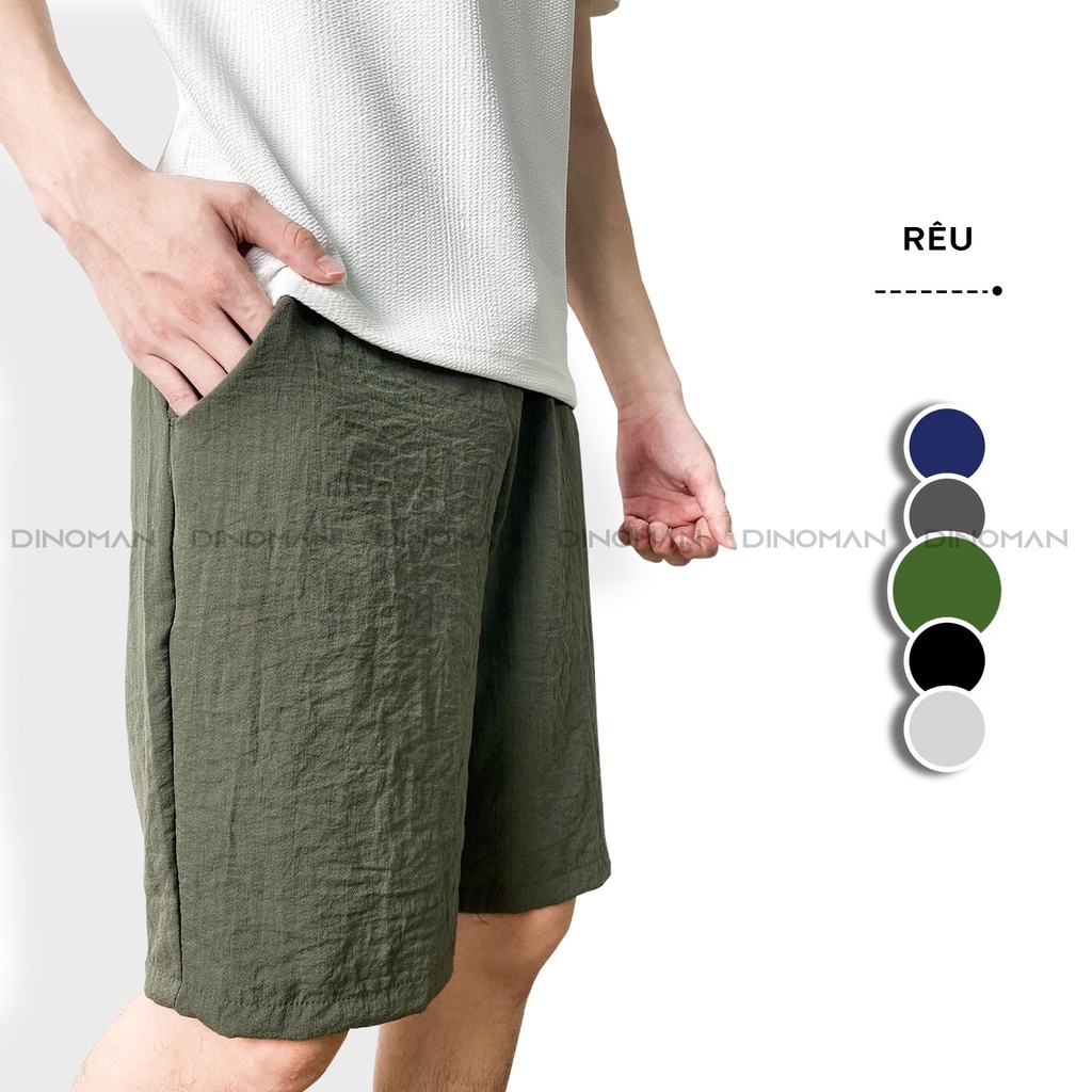 Quần Short nam, quần đùi nam chất đũi cực mát mặc giữ dáng thoải mái dễ chịu.