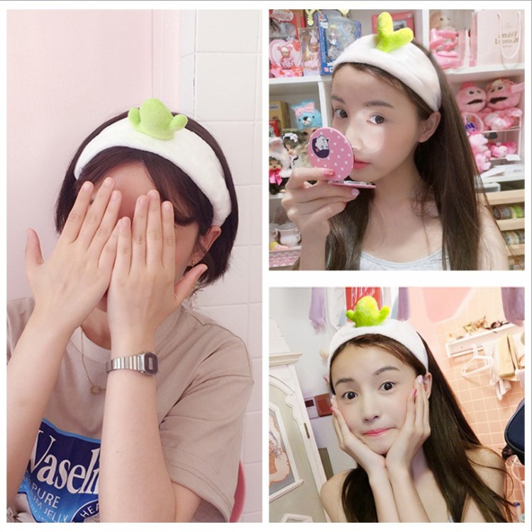 XiaoboACC Dây Buộc Tóc Hình Cây Xương Rồng Đáng Yêu