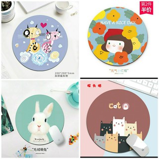 ₪Miếng lót chuột, Bàn di chuột hình tròn 20 x 20cm Giá Rẻ siêu dễ thương - Shop sẽ gửi màu ngẫu nhiên