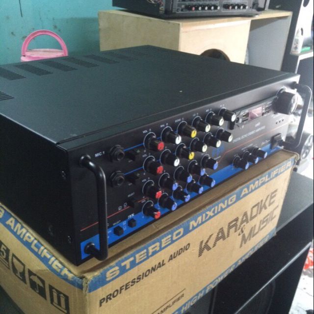 Amply loa kéo 500w tích hợp bình 12V bên trong