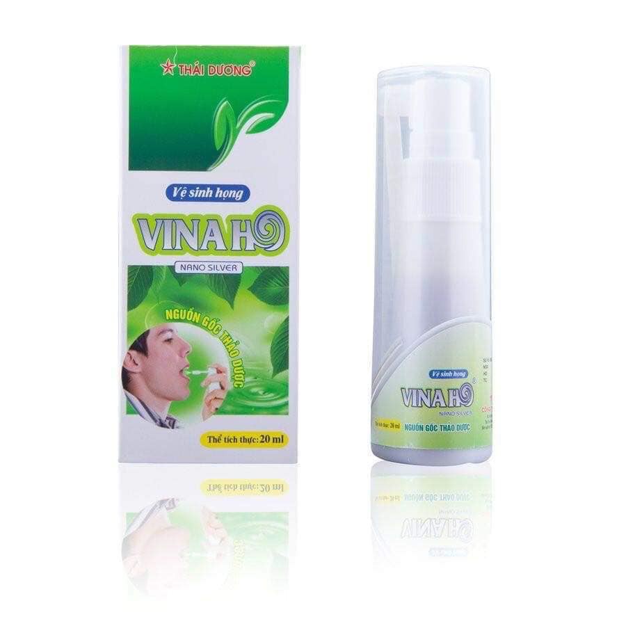 Xịt họng Vinaho -vệ sinh họng, khử hôi miệng, ho gió, ho khan, ho dị ứng thời tiết hàng công ty sao thái dương