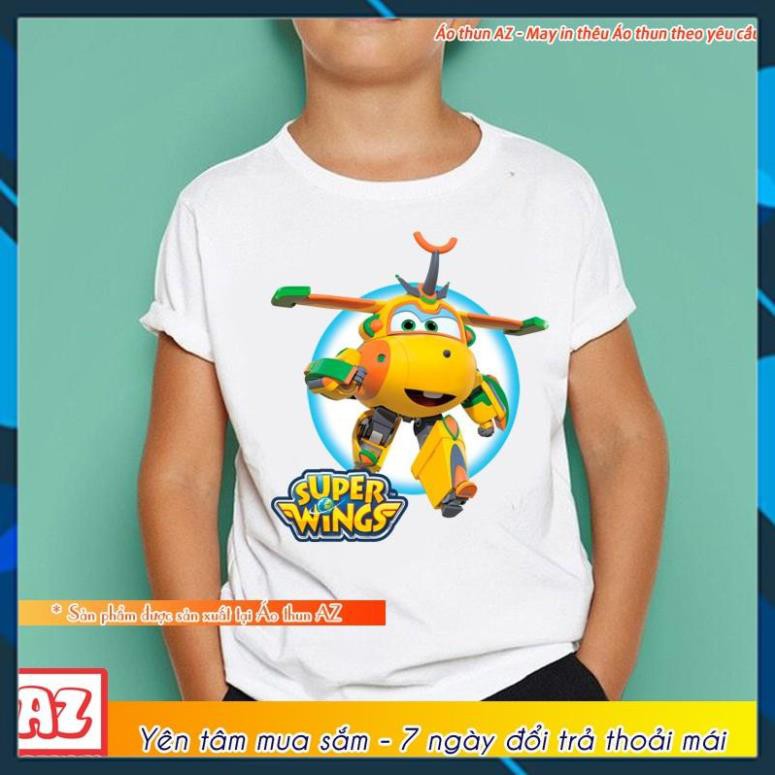 (SALE 50%) Áo thun hoạt hình Đội bay siêu đẳng Super Wings Bucky - Áo phông bé trai bé gái M2671